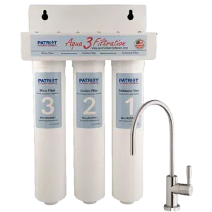 Aqua 3 water filtration system with 3 faucets.