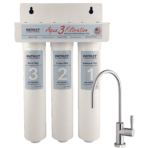Aqua 3 water filtration system with 3 faucets.